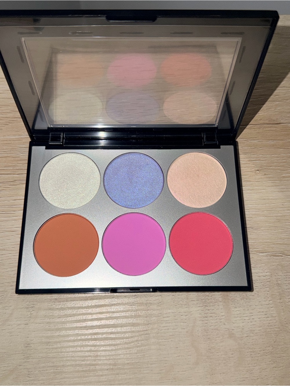 Sephora 6-Color Women’s Makeup Cheek & Eye Palette - Pink, Purple, Peach, Brown